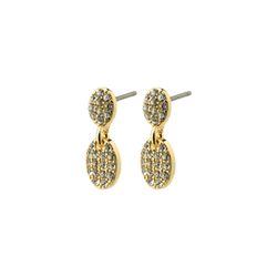Pilgrim Recycled crystal earrings - Beat - gold (GOLD)