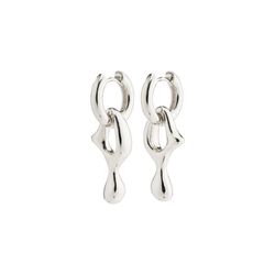 Pilgrim Recycled earrings - WAVE  - silver (SILVER)