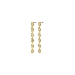 Pilgrim Boucles d'oreilles en cristal recyclé - Beat - gold (GOLD)