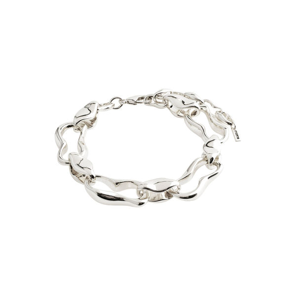 Pilgrim Bracelet en matériaux recyclés - Vague - silver (SILVER)