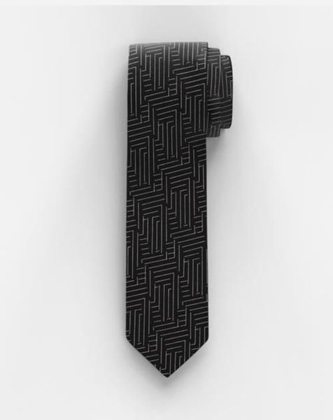 Olymp Cravate Slim 6,5 cm - noir (68)