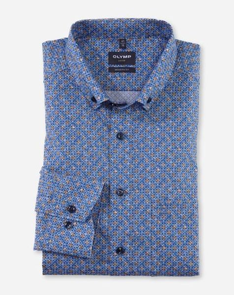 Olymp Modern fit : chemise - bleu (13)