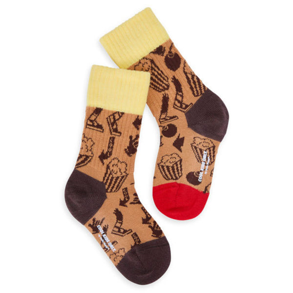 Chaussettes enfant Mouse and Cheese jaune et rouge