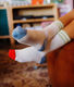 Hello Hossy Socks - Mini Creamy  - blue/beige (00)