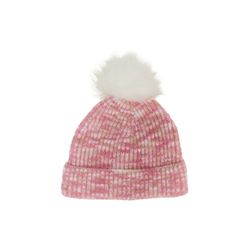 s.Oliver Red Label Bonnet tricoté avec pompon en fourrure synthétique  - rose (43X3)