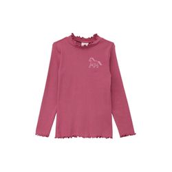 s.Oliver Red Label Longsleeve mit Rollsaum  - pink (4592)