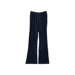 s.Oliver Red Label Samtleggings mit Flared Leg  - blau (5952)