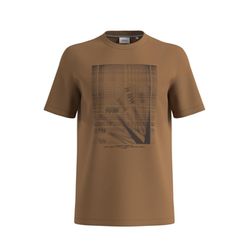 s.Oliver Red Label T-Shirt mit Print - braun (84D1)