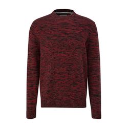 s.Oliver Red Label Pull-over en tricot de fil à effet - noir/rouge (49X0)