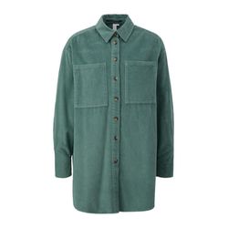 Q/S designed by Cotton corduroy shirt blouse  - blue (6575)