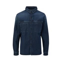 s.Oliver Red Label Relaxed: cotton stretch denim shirt  - blue (58Z8)