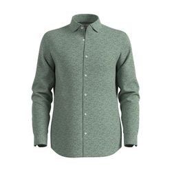 s.Oliver Red Label Slim : chemise en coton stretch   - vert (72A1)