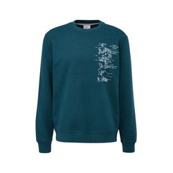 s.Oliver Red Label Sweatshirt avec impression sur le devant - bleu (69D1)