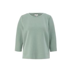 s.Oliver Red Label Scuba sweatshirt with a pleat  - green (7210)