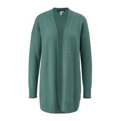Q/S designed by Cardigan with rolled hems  - green (65W0)