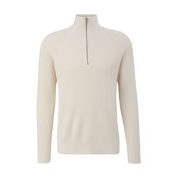s.Oliver Red Label Knitted sweater with stand up collar - white (0330)