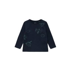s.Oliver Red Label Longsleeve with front print - blue (5952)