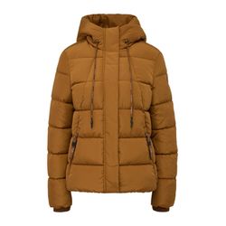 Q/S designed by Quilted jacket with zipper pockets  - brown (8739)