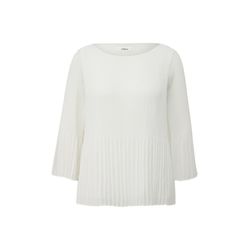 s.Oliver Black Label Blouse with pleats  - white (0200)