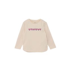 s.Oliver Red Label Long-sleeved T-shirt with front print  - beige (0805)