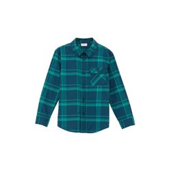 s.Oliver Red Label Check shirt with patch pocket - blue (69N2)