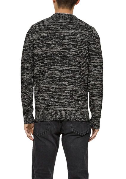 s.Oliver Red Label Pull-over en tricot de fil à effet - blanc/noir (99X0)