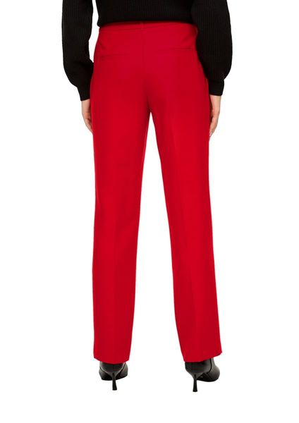 s.Oliver Black Label Pantalon en viscose stretch - rouge (3125)