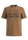 s.Oliver Red Label T-shirt with front print - brown (84D1)