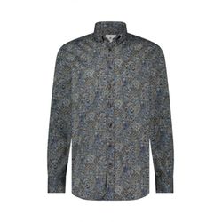 State of Art Shirt with allover print - blue (5584)