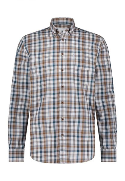 State of Art Poplin shirt with check pattern - beige (1784)