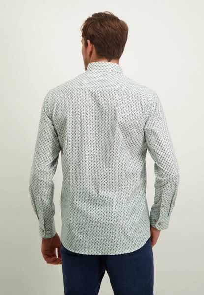 State of Art Shirt with all-over print - white/green (1156)