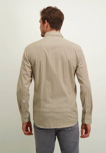 State of Art Shirt with all-over print - white/beige (1183)