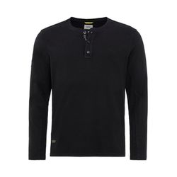 Camel active Henleyshirt with long sleeves - black (88)