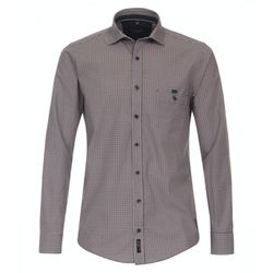 Casamoda Casual Fit : chemise décontractée - brun/bleu (450)