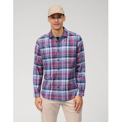 Olymp Casual shirt : Regular Fit - red/blue (35)