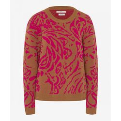 Brax Jacquard print sweater - Style Lisa - pink (87)