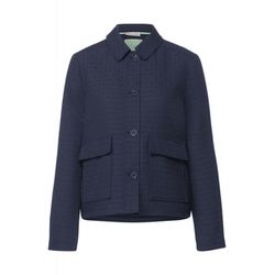 Street One Short jacket in check design - blue (10128)