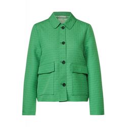 Street One Short jacket in check design - green (15287)