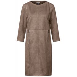 Street One Velour dress - brown (14251)