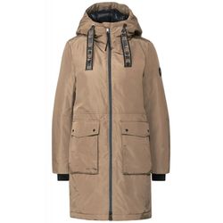 Street One Quilted zip-up jacket - brown (14792)