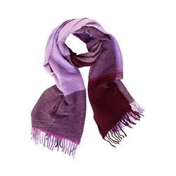 Street One Madras pleated scarf - red (34122)