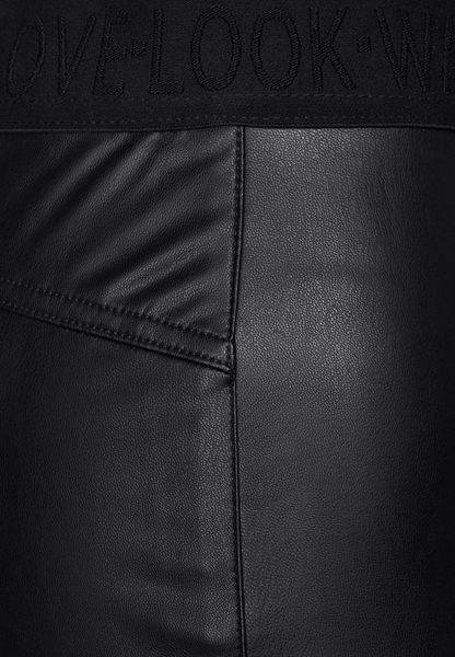 Street One Pantalon skinny en PU - noir (10001)