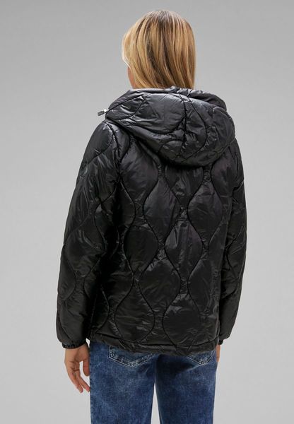 Street One Jacket with bottle quilting - black (10001)