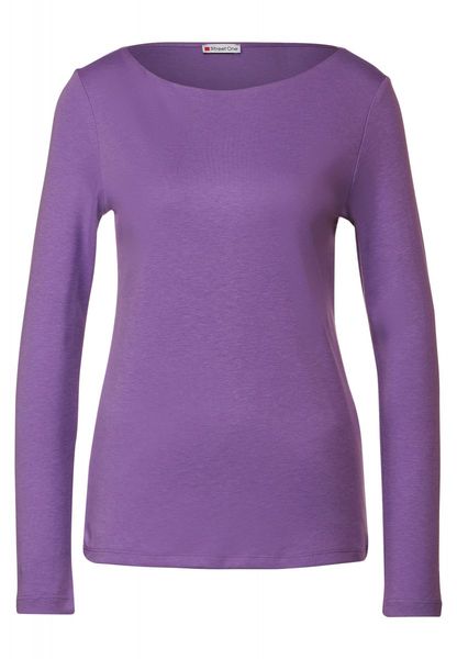 Street One Soft long sleeve shirt - purple (15181)