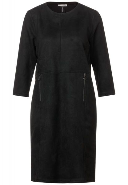 Street One Robe en velours - noir (10001)