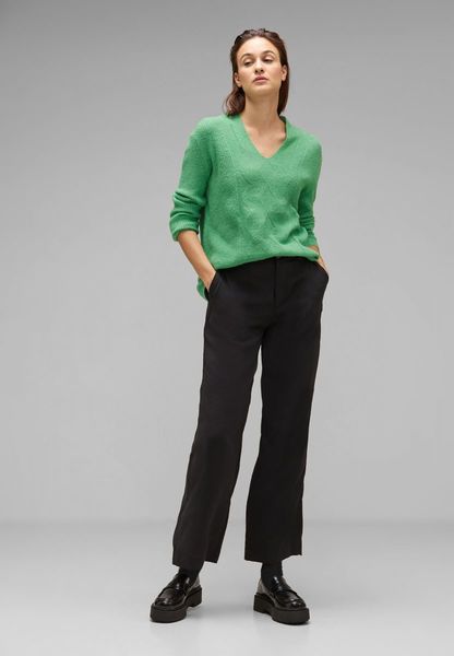 Street One Structure sweater - green (15288)