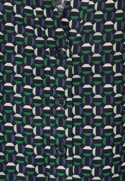 Street One Viskose Bluse mit Print - grün (35245)