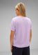 Street One T-shirt with flock print - purple (25289)