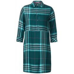 Cecil Check shirt blouse dress - green (34926)