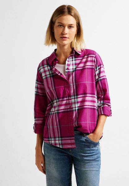 Cecil Shirt blouse with check pattern - pink (35095)